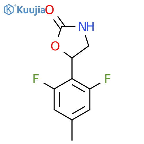 5-(2,6-difluoro-4-methylphenyl)-1,3-oxazolidin-2-one structure