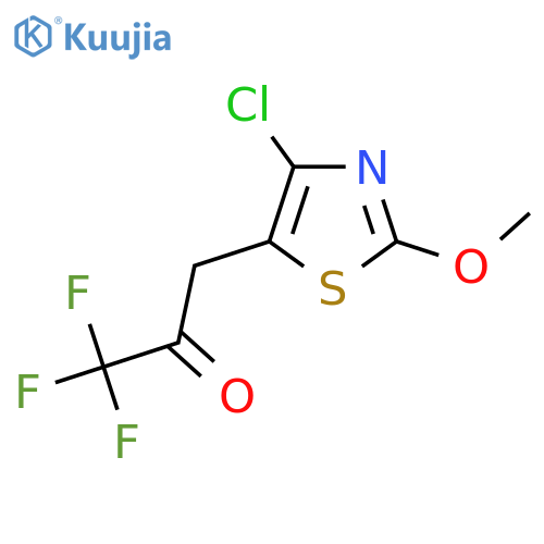 3-(4-chloro-2-methoxy-1,3-thiazol-5-yl)-1,1,1-trifluoropropan-2-one structure