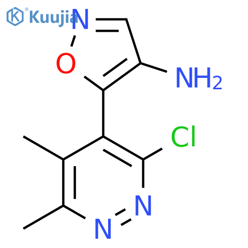 5-(3-chloro-5,6-dimethylpyridazin-4-yl)-1,2-oxazol-4-amine structure