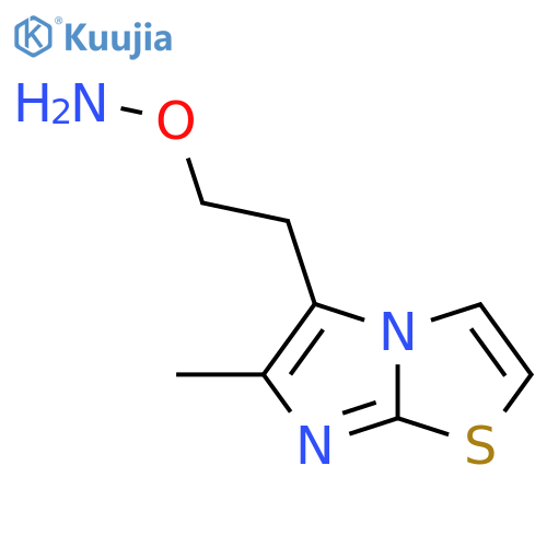 O-(2-{6-methylimidazo2,1-b1,3thiazol-5-yl}ethyl)hydroxylamine structure