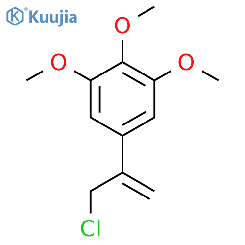 5-(3-chloroprop-1-en-2-yl)-1,2,3-trimethoxybenzene structure