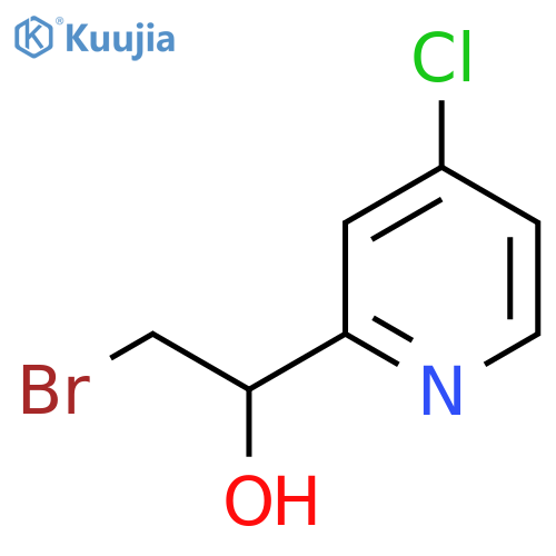 2-bromo-1-(4-chloropyridin-2-yl)ethan-1-ol structure