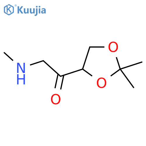 1-(2,2-dimethyl-1,3-dioxolan-4-yl)-2-(methylamino)ethan-1-one structure