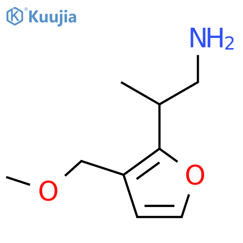 2-3-(methoxymethyl)furan-2-ylpropan-1-amine structure