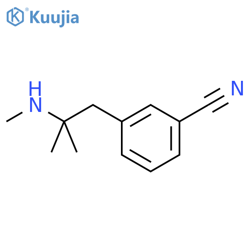 3-2-methyl-2-(methylamino)propylbenzonitrile structure