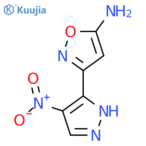 3-(4-nitro-1H-pyrazol-3-yl)-1,2-oxazol-5-amine structure
