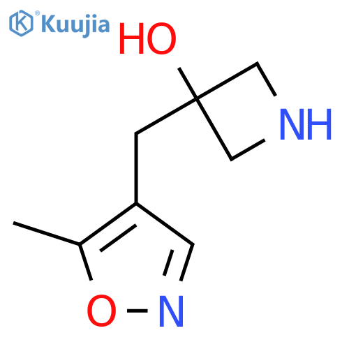 3-(5-methyl-1,2-oxazol-4-yl)methylazetidin-3-ol structure