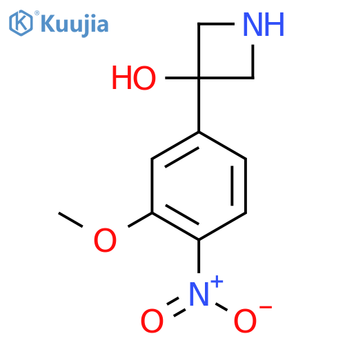 3-(3-methoxy-4-nitrophenyl)azetidin-3-ol structure