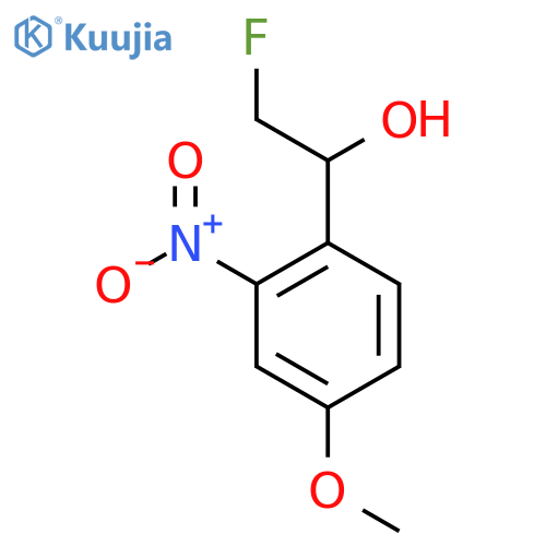2-fluoro-1-(4-methoxy-2-nitrophenyl)ethan-1-ol structure
