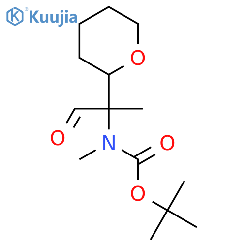 tert-butyl N-methyl-N-2-(oxan-2-yl)-1-oxopropan-2-ylcarbamate structure