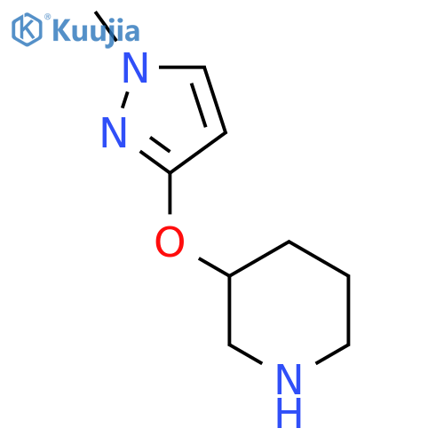 3-(1-methyl-1H-pyrazol-3-yl)oxypiperidine structure