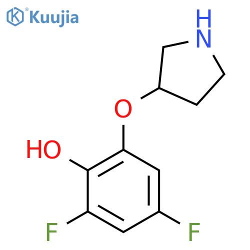 2,4-difluoro-6-(pyrrolidin-3-yloxy)phenol structure