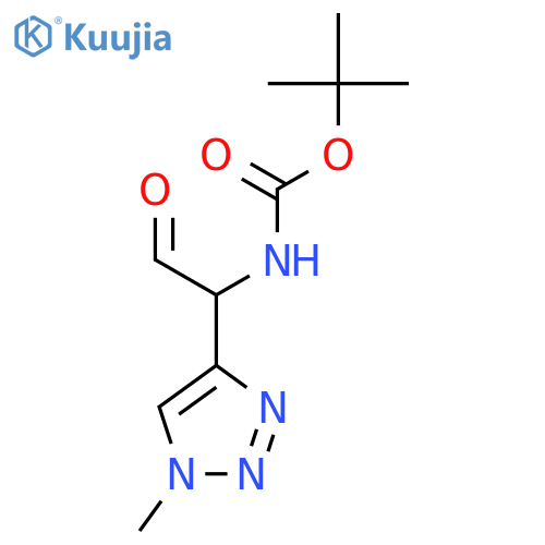 tert-butyl N-1-(1-methyl-1H-1,2,3-triazol-4-yl)-2-oxoethylcarbamate structure