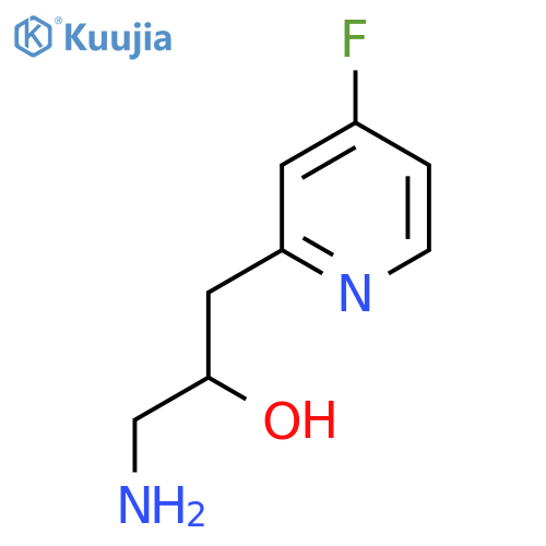 1-amino-3-(4-fluoropyridin-2-yl)propan-2-ol structure