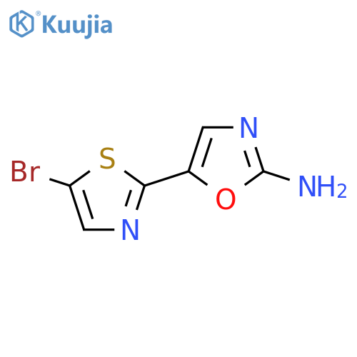5-(5-bromo-1,3-thiazol-2-yl)-1,3-oxazol-2-amine structure