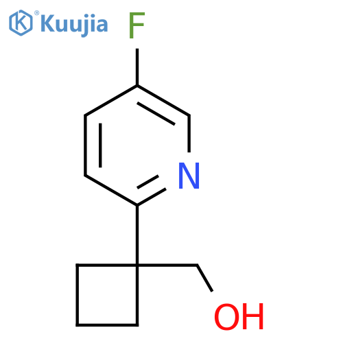 1-(5-fluoropyridin-2-yl)cyclobutylmethanol structure