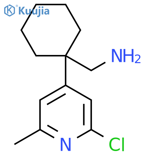 1-(2-chloro-6-methylpyridin-4-yl)cyclohexylmethanamine structure