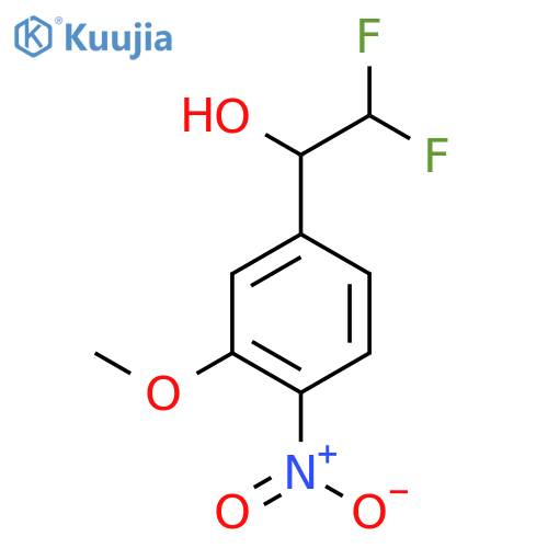 2,2-difluoro-1-(3-methoxy-4-nitrophenyl)ethan-1-ol structure