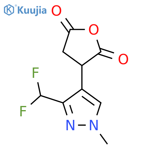 3-3-(difluoromethyl)-1-methyl-1H-pyrazol-4-yloxolane-2,5-dione structure