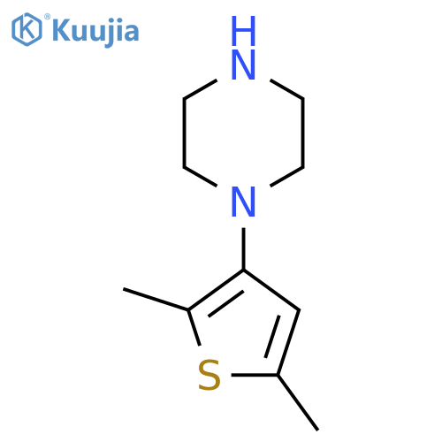 1-(2,5-dimethylthiophen-3-yl)piperazine structure