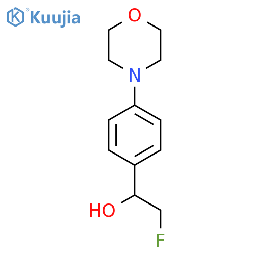 2-fluoro-1-4-(morpholin-4-yl)phenylethan-1-ol structure