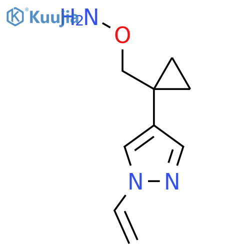 O-{1-(1-ethenyl-1H-pyrazol-4-yl)cyclopropylmethyl}hydroxylamine structure