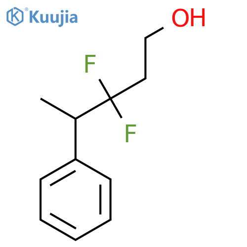 3,3-difluoro-4-phenylpentan-1-ol structure