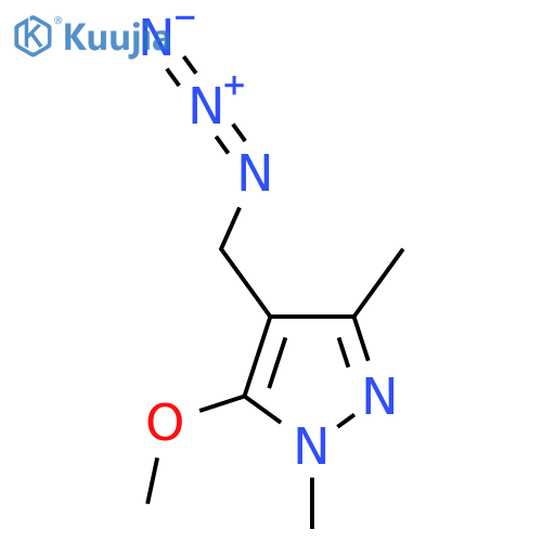4-(azidomethyl)-5-methoxy-1,3-dimethyl-1H-pyrazole structure