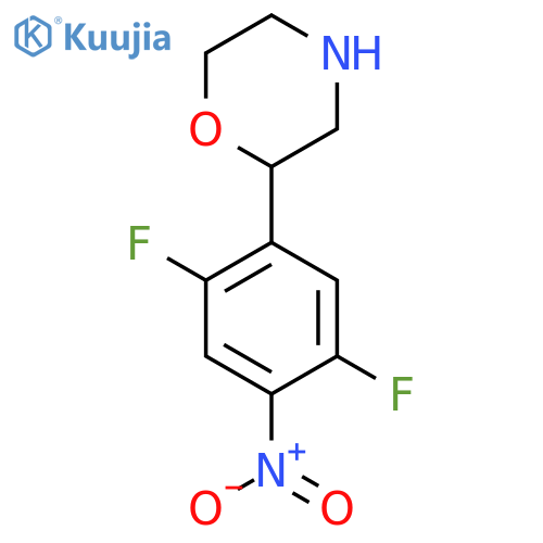 2-(2,5-difluoro-4-nitrophenyl)morpholine structure
