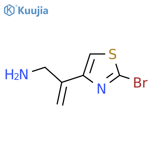 2-(2-bromo-1,3-thiazol-4-yl)prop-2-en-1-amine structure