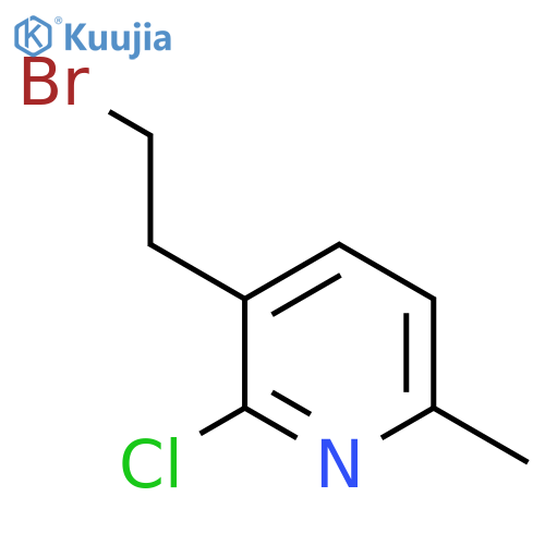 3-(2-bromoethyl)-2-chloro-6-methylpyridine structure