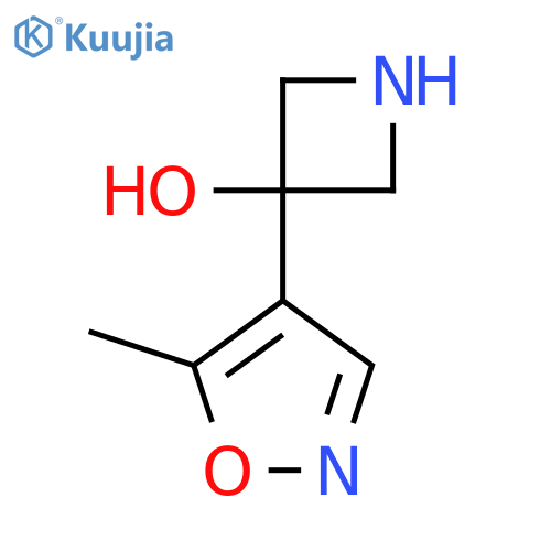 3-(5-methyl-1,2-oxazol-4-yl)azetidin-3-ol structure