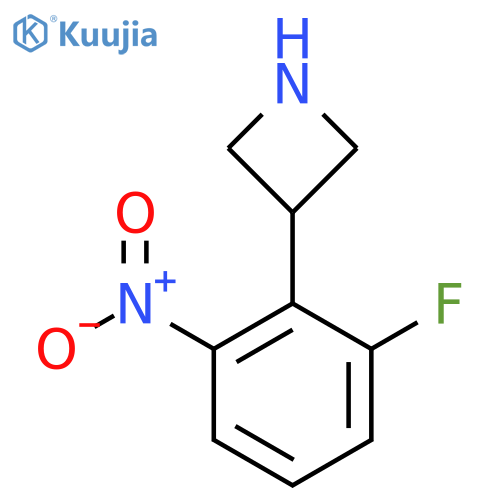 3-(2-fluoro-6-nitrophenyl)azetidine structure
