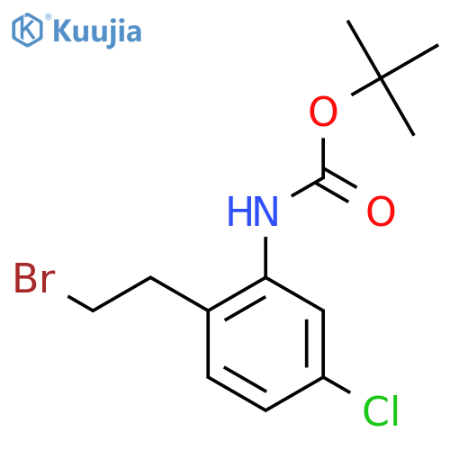 tert-butyl N-2-(2-bromoethyl)-5-chlorophenylcarbamate structure