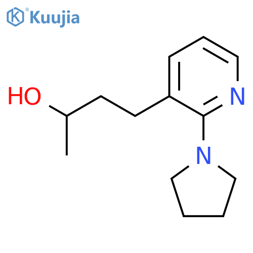 4-2-(pyrrolidin-1-yl)pyridin-3-ylbutan-2-ol structure
