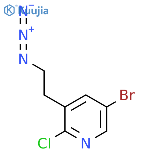3-(2-azidoethyl)-5-bromo-2-chloropyridine structure