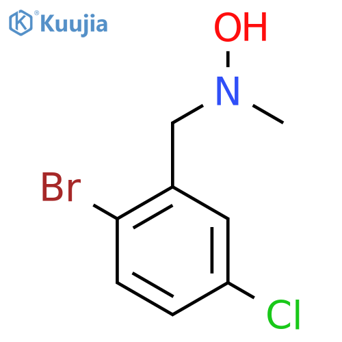 N-(2-bromo-5-chlorophenyl)methyl-N-methylhydroxylamine structure