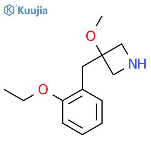 3-(2-ethoxyphenyl)methyl-3-methoxyazetidine structure