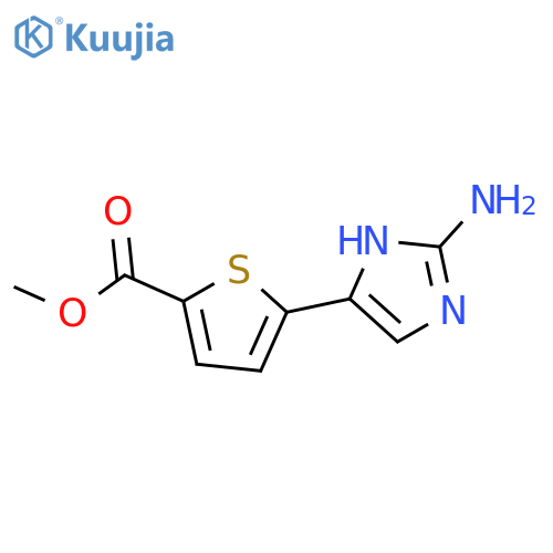 methyl 5-(2-amino-1H-imidazol-5-yl)thiophene-2-carboxylate structure