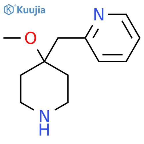 2-(4-methoxypiperidin-4-yl)methylpyridine structure