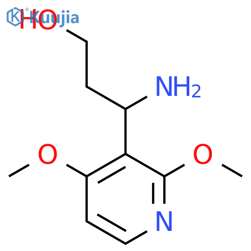 3-Amino-3-(2,4-dimethoxypyridin-3-yl)propan-1-ol structure
