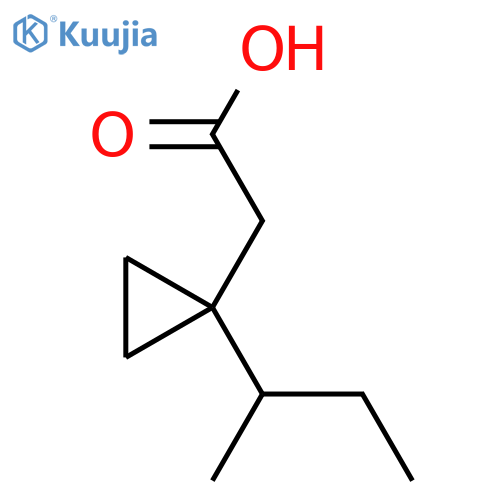 2-1-(butan-2-yl)cyclopropylacetic acid structure