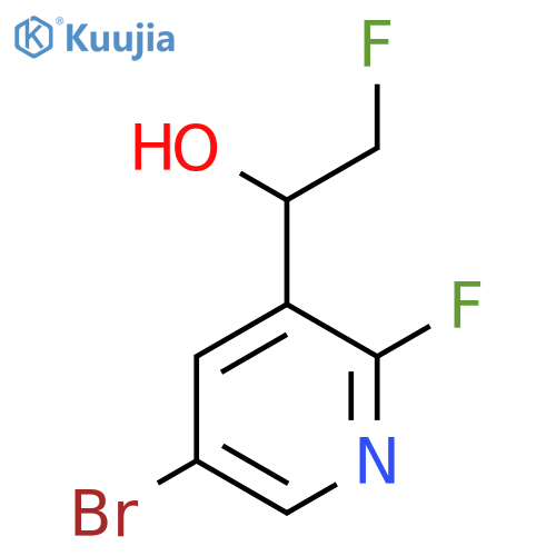 1-(5-bromo-2-fluoropyridin-3-yl)-2-fluoroethan-1-ol structure