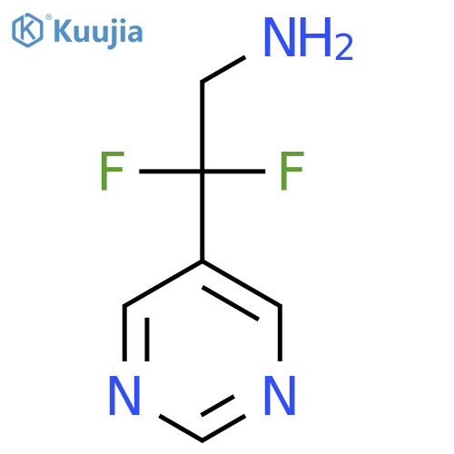 2,2-difluoro-2-(pyrimidin-5-yl)ethan-1-amine structure