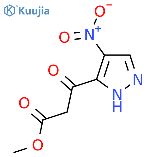methyl 3-(4-nitro-1H-pyrazol-3-yl)-3-oxopropanoate structure