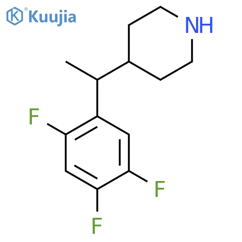 4-1-(2,4,5-trifluorophenyl)ethylpiperidine structure