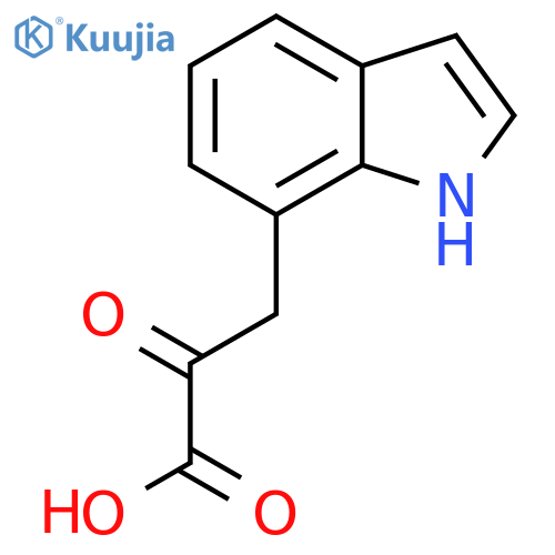 3-(1H-indol-7-yl)-2-oxopropanoic acid structure