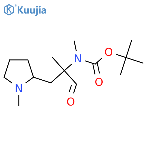 tert-butyl N-methyl-N-{2-(1-methylpyrrolidin-2-yl)methyl-1-oxopropan-2-yl}carbamate structure