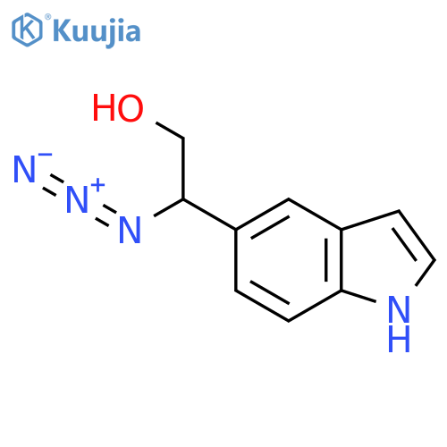 2-azido-2-(1H-indol-5-yl)ethan-1-ol structure