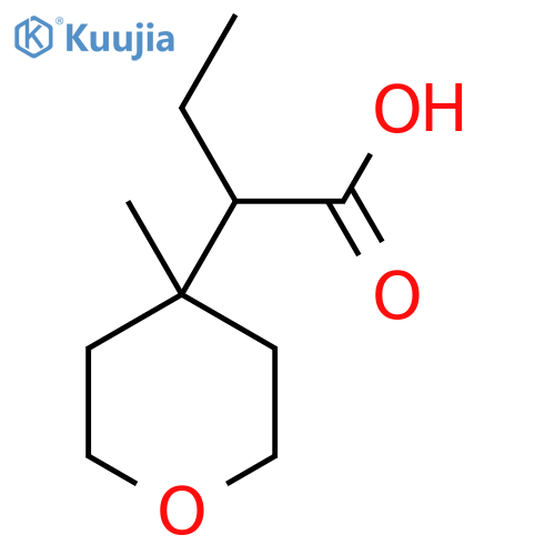 2-(4-methyloxan-4-yl)butanoic acid structure